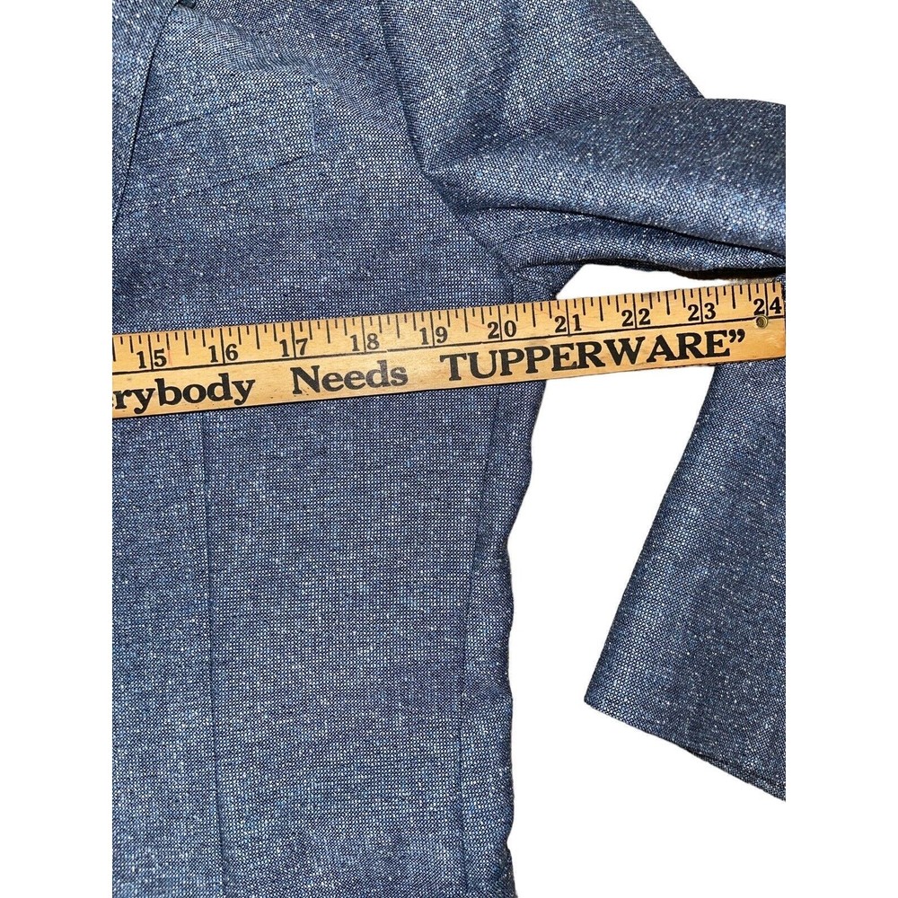 Hugo Boss Silk Wool Blazer Blue Men’s 42R - Picture 4 of 12